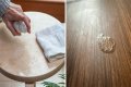 How do you get super glue off of a wood table?