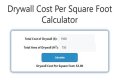 How much does it cost per square foot to install drywall?